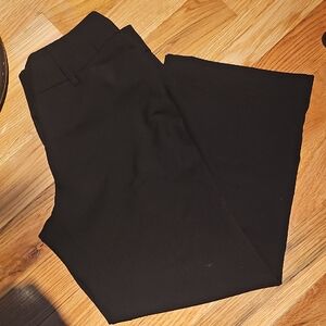 Womens Classic Black Trousers 8 Pett Mid Rise